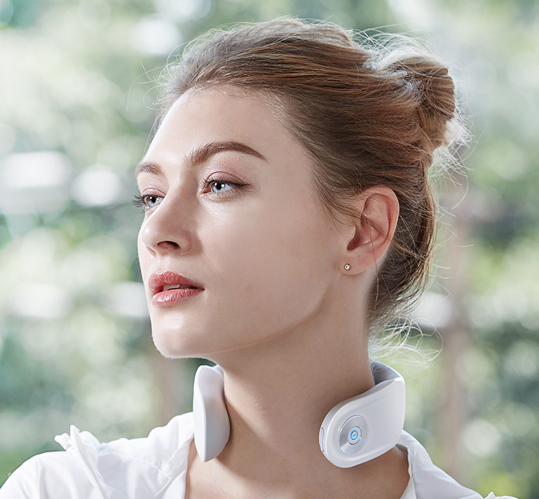 Cervical Pillow Massager in use