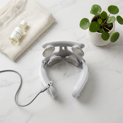 Flat lay com carregador